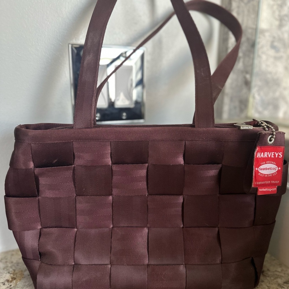 Harveys Brown Woven Tote Bag